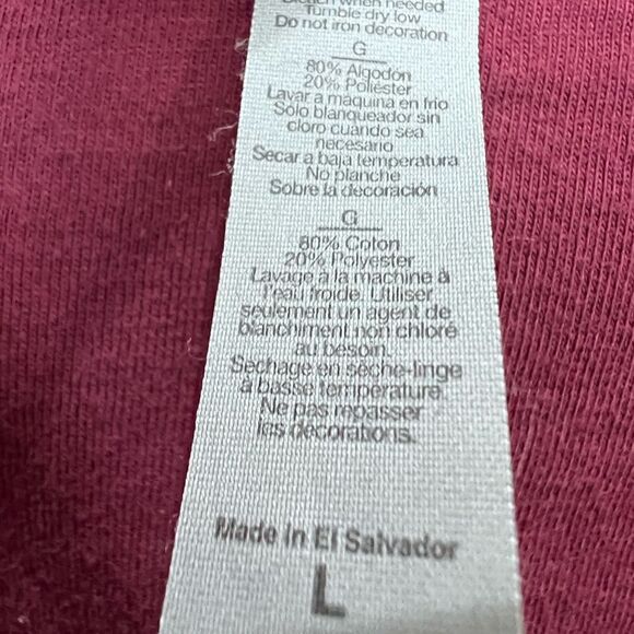 Lazy Dog Rocky Mountains zip up hooded sweatshirt maroon size large unisex - Picture 12 of 15